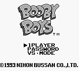 Booby Boys (Japan) Title Screen